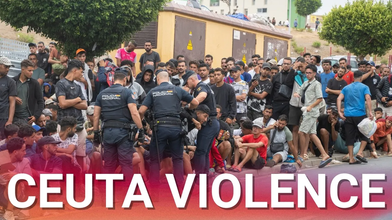 Violence Erupts in Ceuta: Illegal Immigrants Clash with Spanish Forces