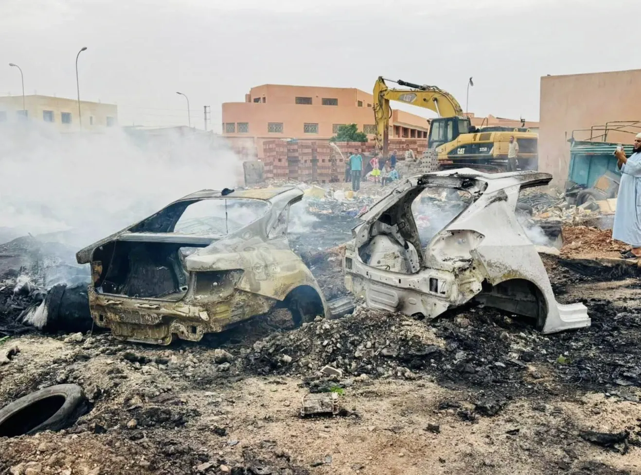 Massive Fire Breaks Out in Marrakech's Laferai Market
