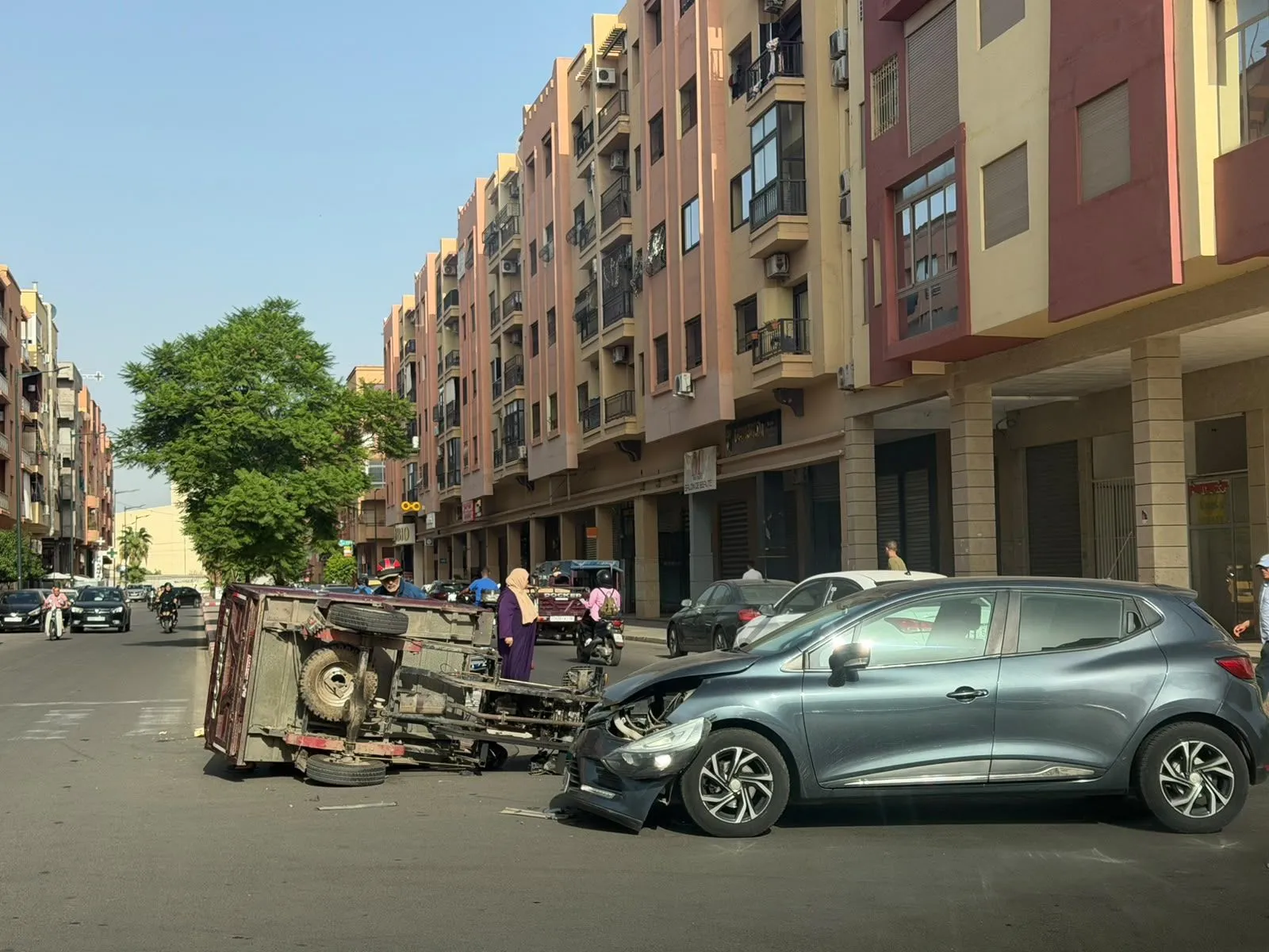 Tragic Accident in Marrakech: Three-Wheeled Motorcycle Driver Injured