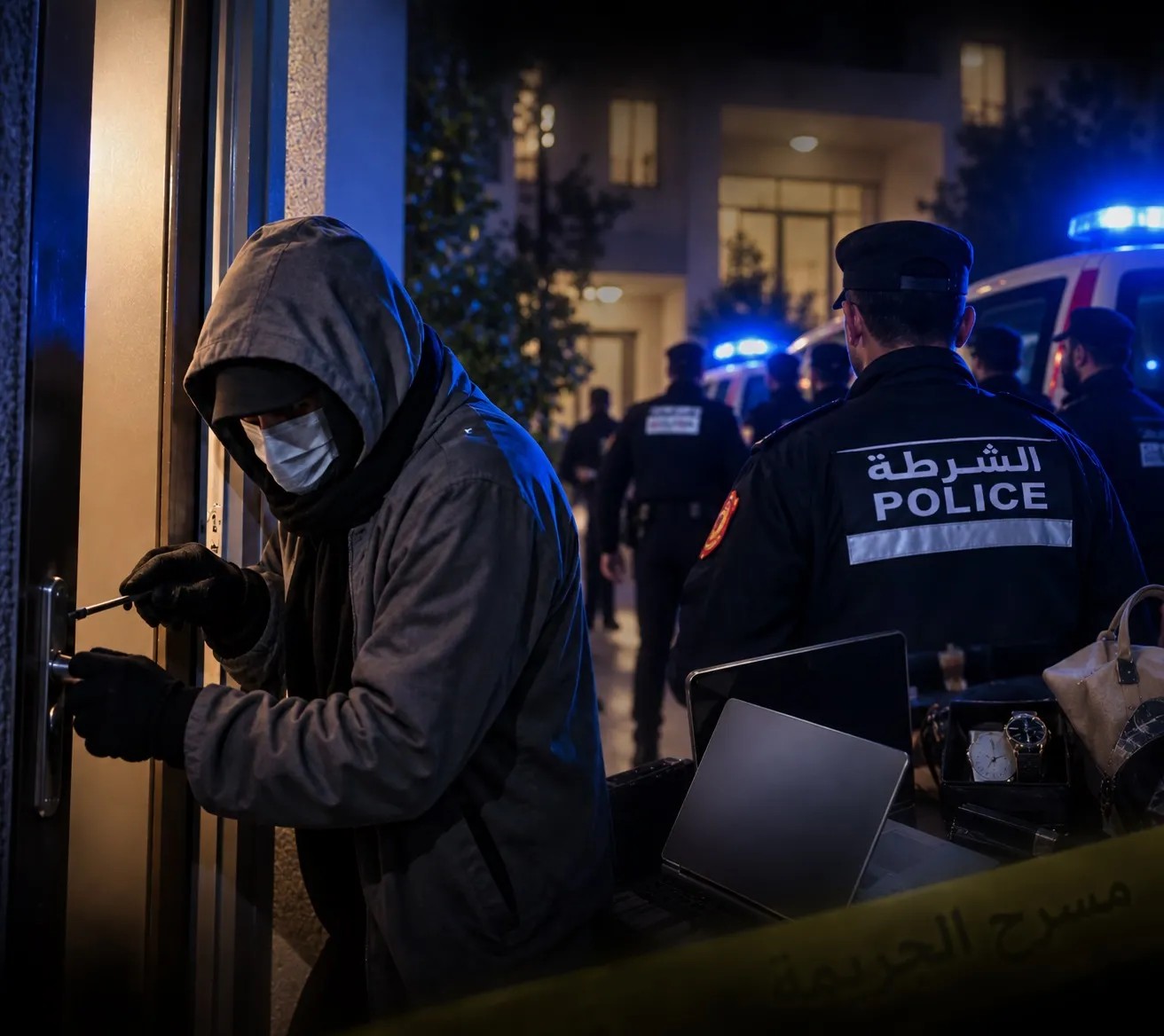 Masked Intruder Sparks Security Alert in Fes: Authorities on High Alert