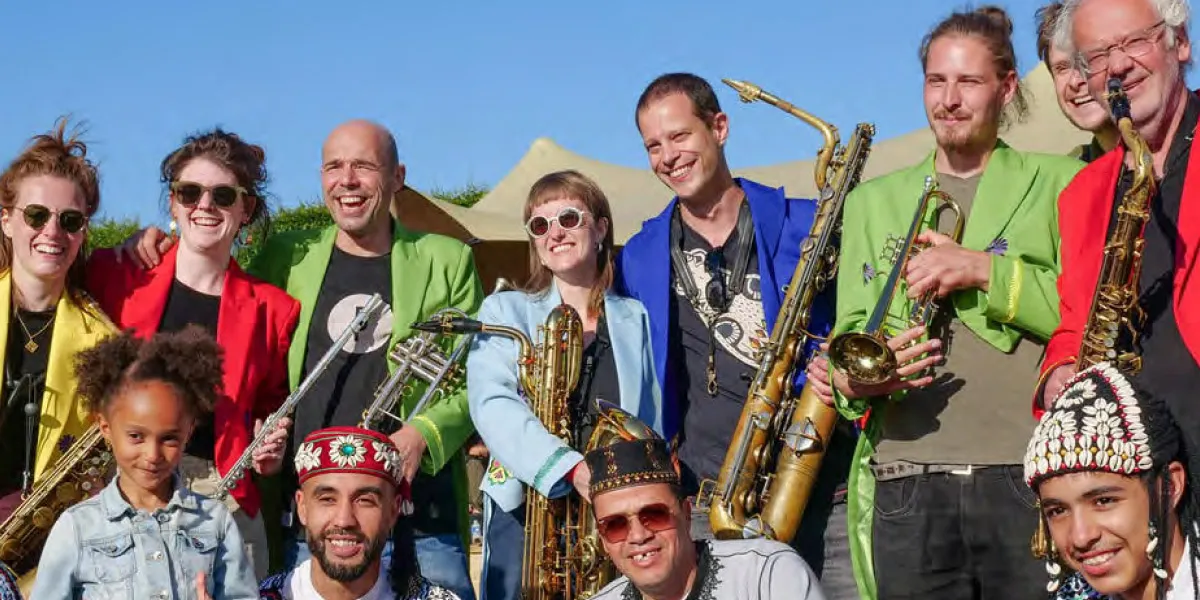 A Unique Fusion of Belgian Brass and Moroccan Gnawa Percussion in Rabat