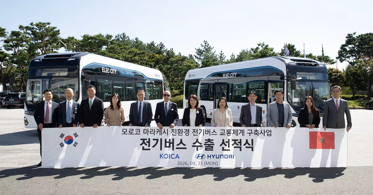 Hyundai Motor and KOICA Collaborate to Deliver Electric Buses to Marrakech