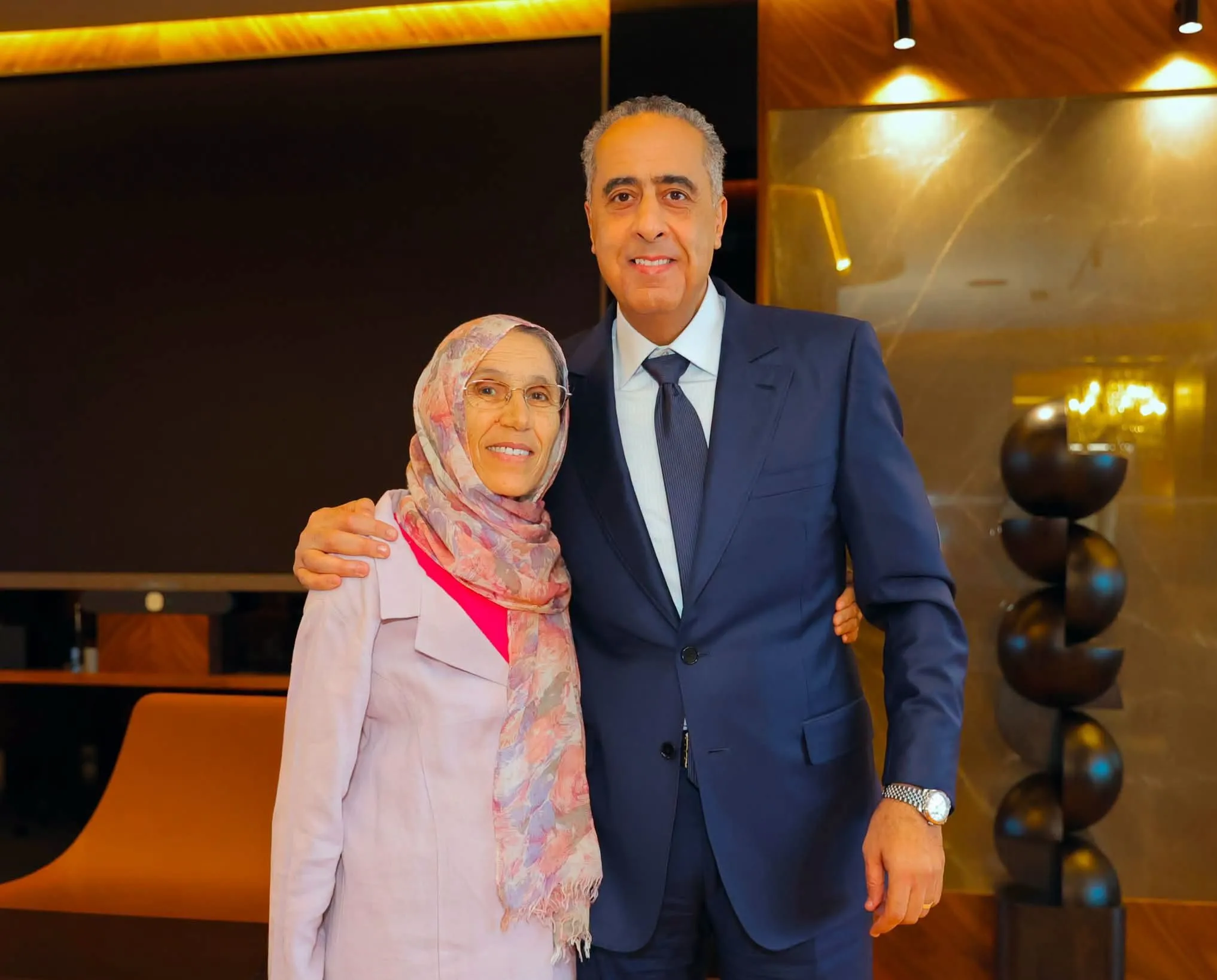 A Heartwarming Tribute to Educators: Abdelatif Hammouchi Honors His Former Teacher
