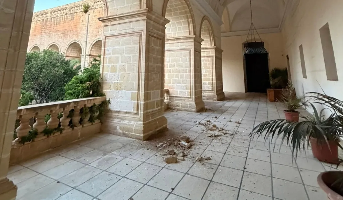 Historic Cloister Roof at Dominicans’ Rabat Convent Partially Collapses