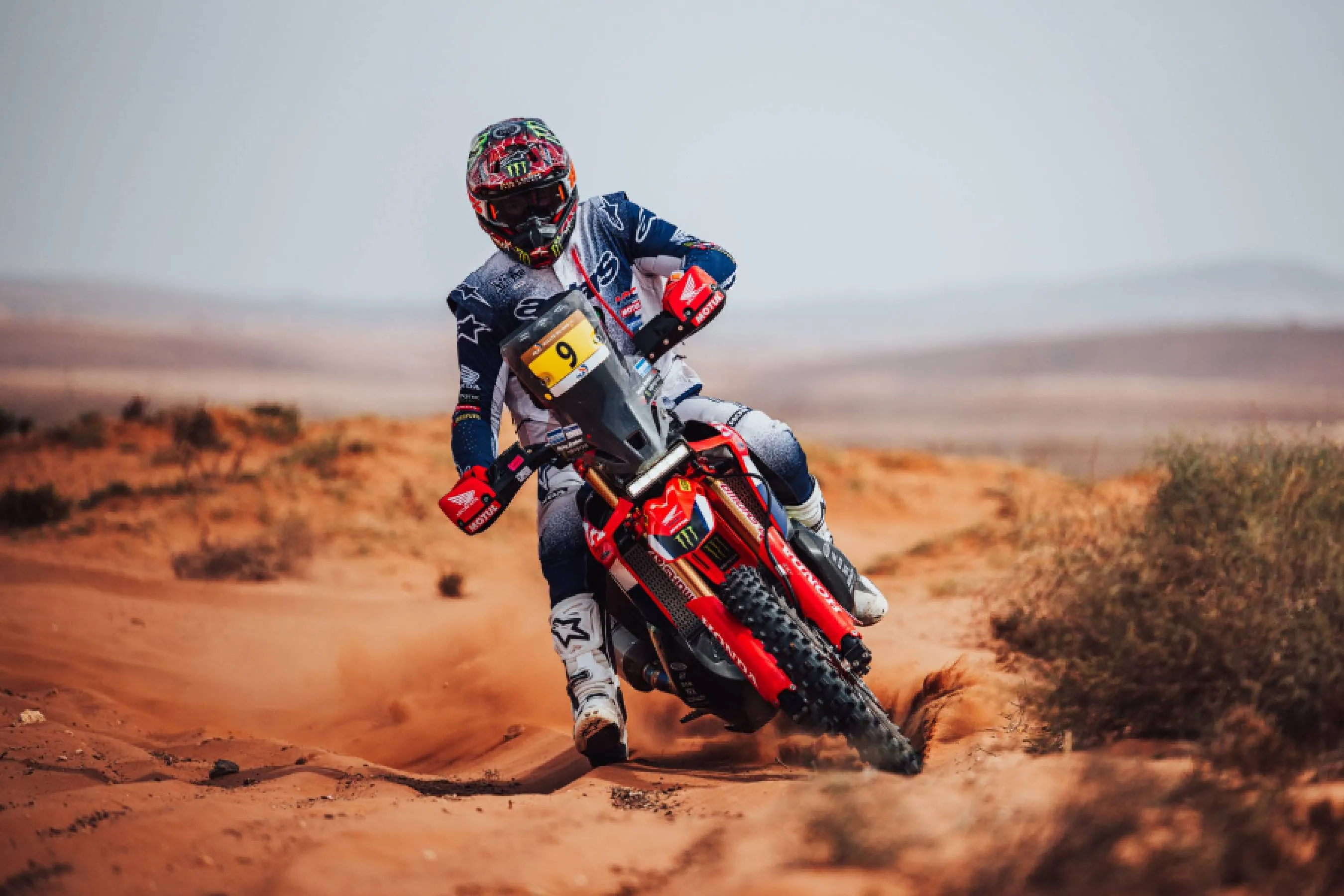 Brabec Leads Honda's Charge in Rallye du Maroc Prologue