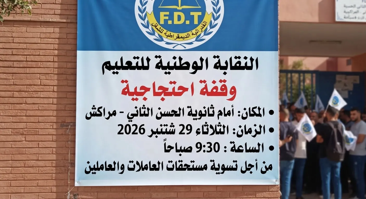 Protest Escalates for Cleaning Staff at Hassan II Secondary School in Marrakech