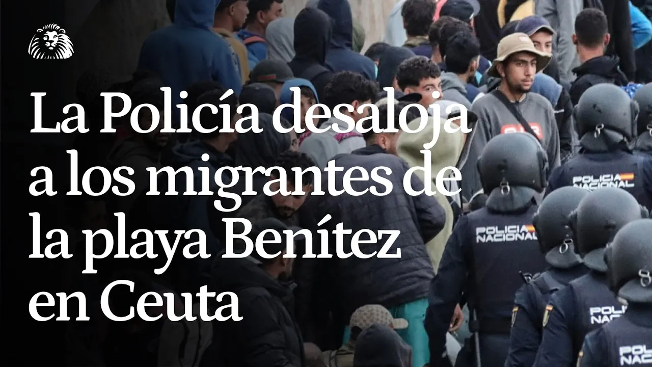 Police Evicts Migrants from Ceuta Beach as Many Return to Morocco