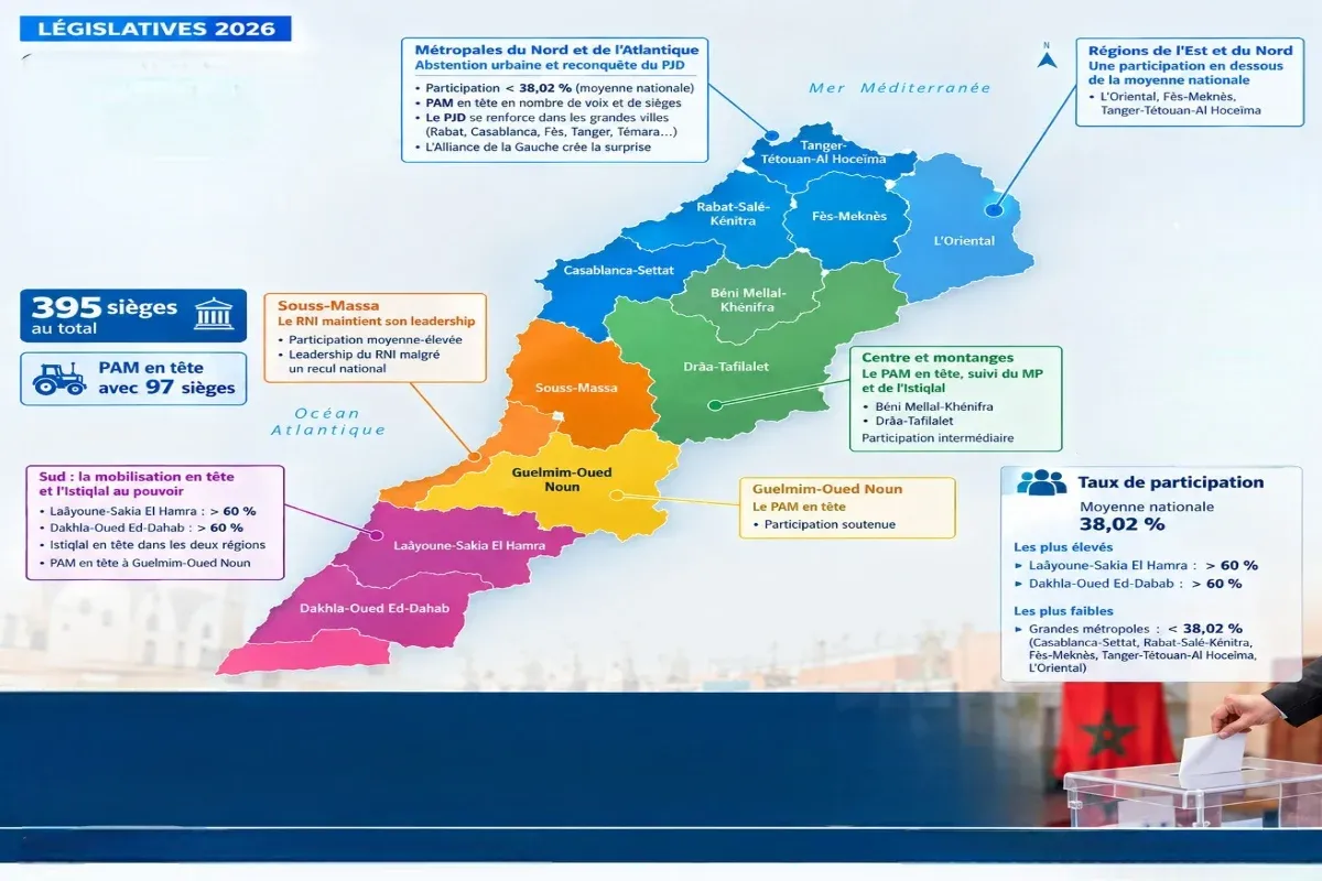 Electoral Dynamics in Morocco: A Two-Speed Territorial Landscape Revealed by the 2026 Legislative Elections