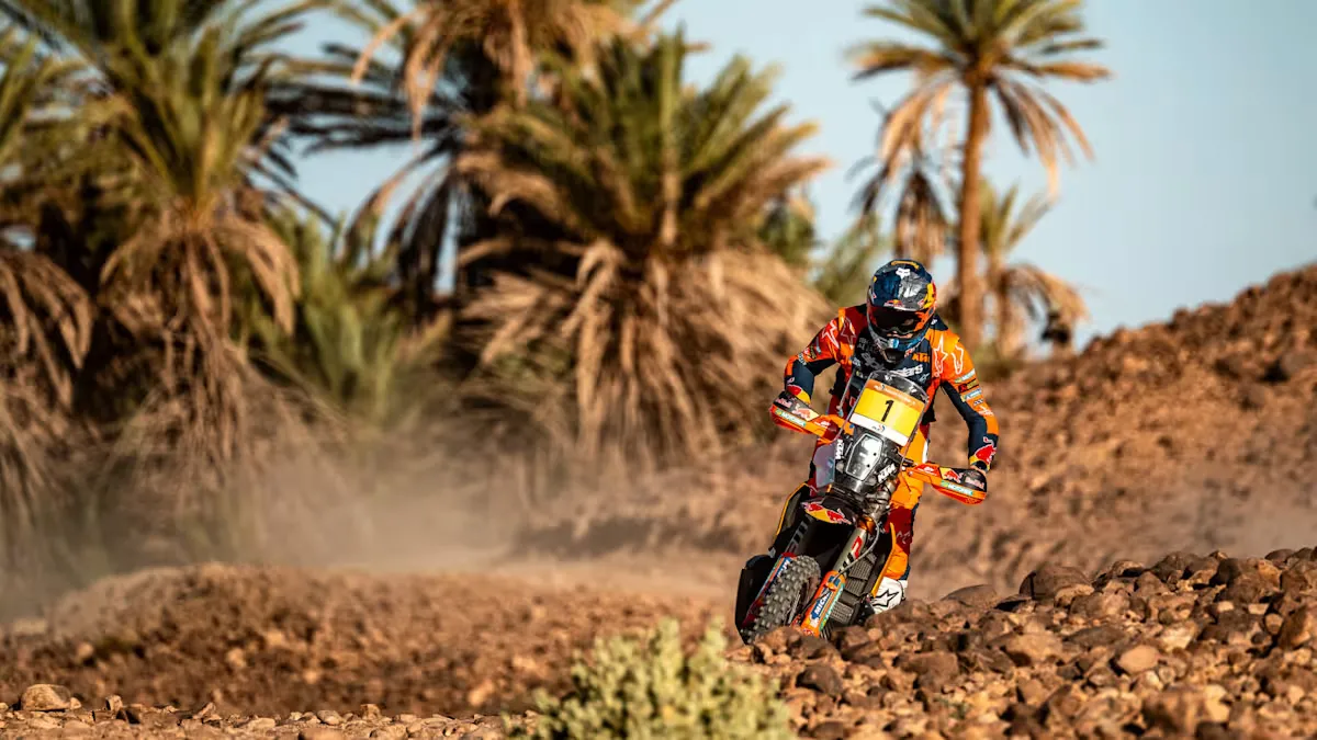 Daniel Sanders Claims Victory and Overall Lead in Rallye du Maroc Stage 2