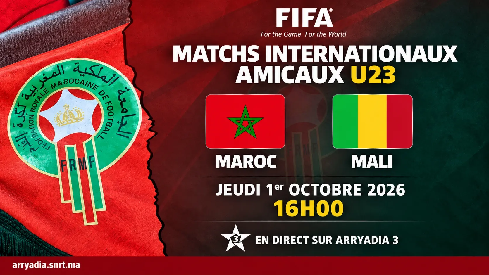 Mali U23 and Morocco U23 Set for Friendly Match Ahead of Major Tournaments