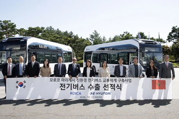 Marrakech Welcomes 15 New Electric Buses from South Korea
