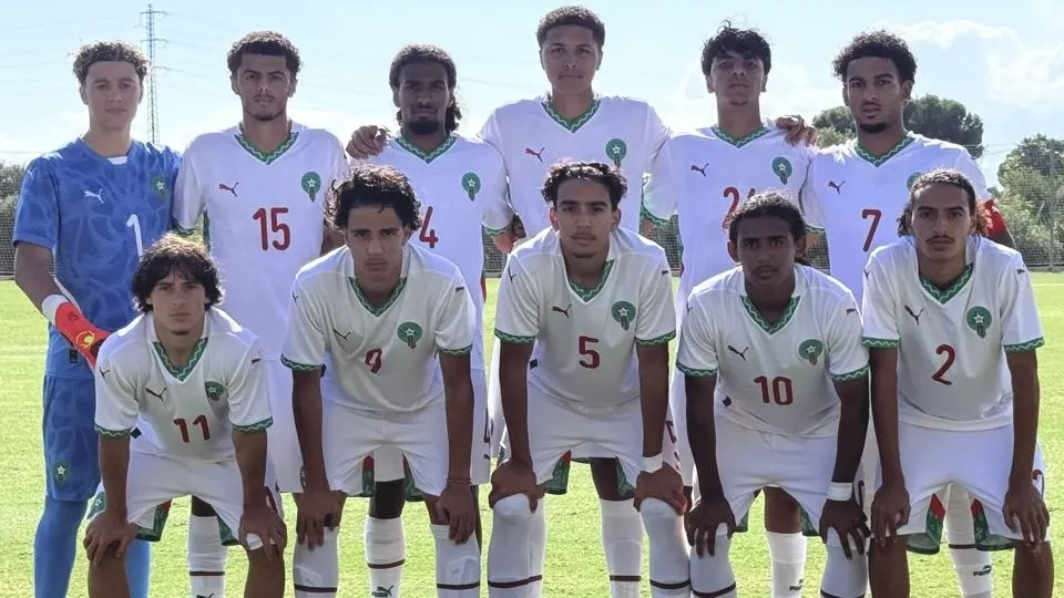 Morocco U17 Team Triumphs Over Gabon with a Dominant 6-0 Victory