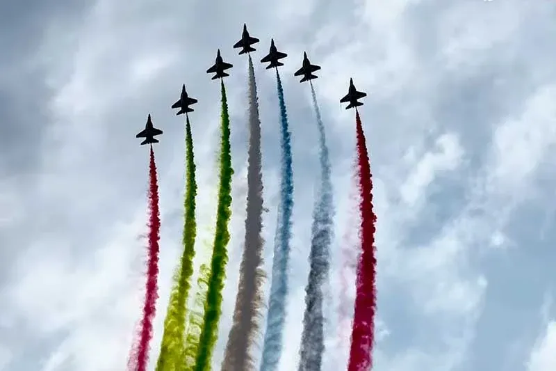 The Impressive Aerial Showcase of the UAE Knights in the Skies of Marrakech