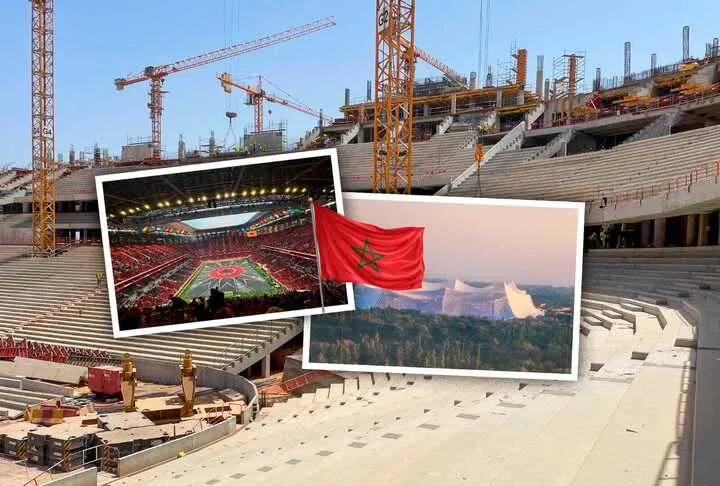 Advancements in Construction of the World's Largest Football Stadium in Morocco