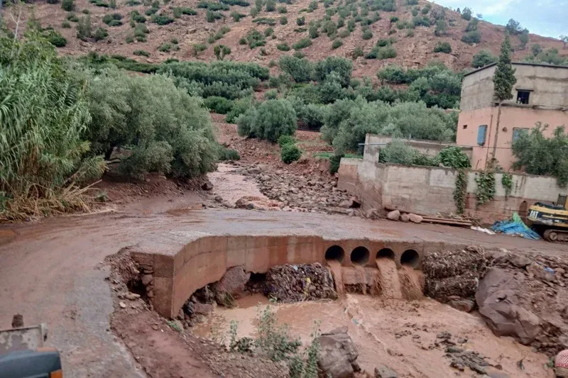 Severe Flooding Disrupts Transportation in Al Haouz Region