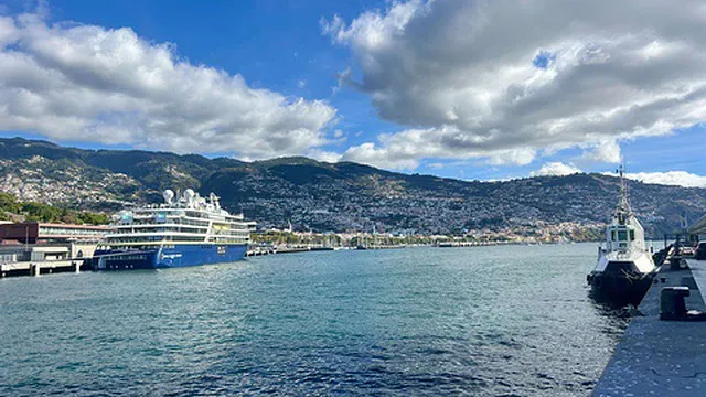 National Geographic Expedition Ship Docks in Funchal with 147 Passengers