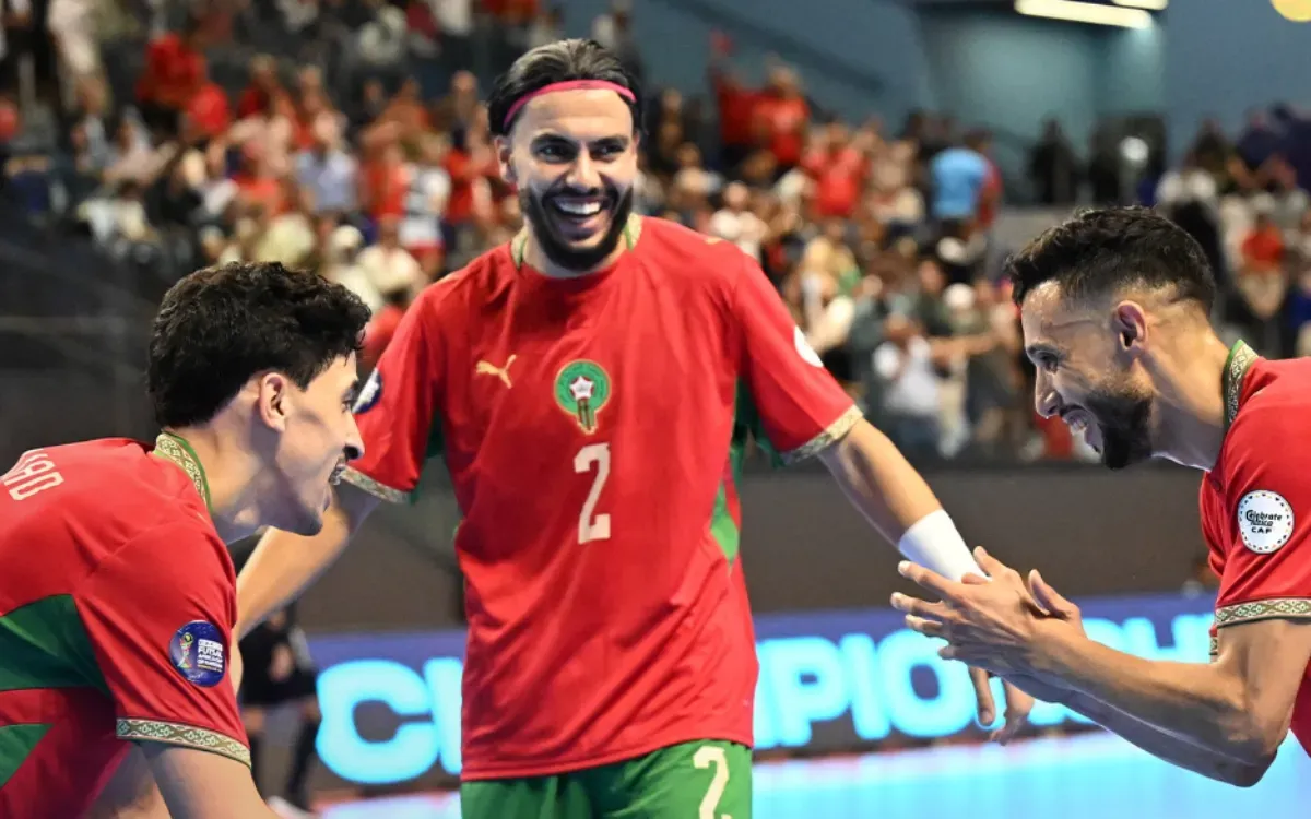 Morocco Dominates Algeria in Futsal Match, Secures Top Spot