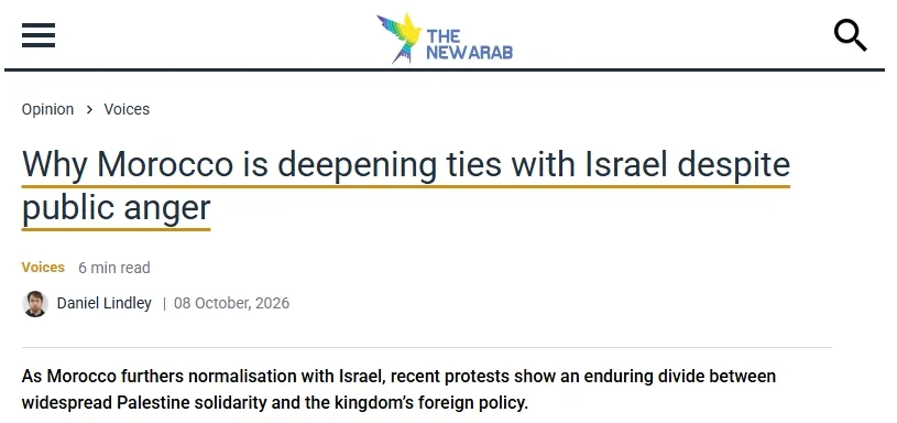Rising Public Anger in Morocco Against Normalization with Israel: Insights from British Media