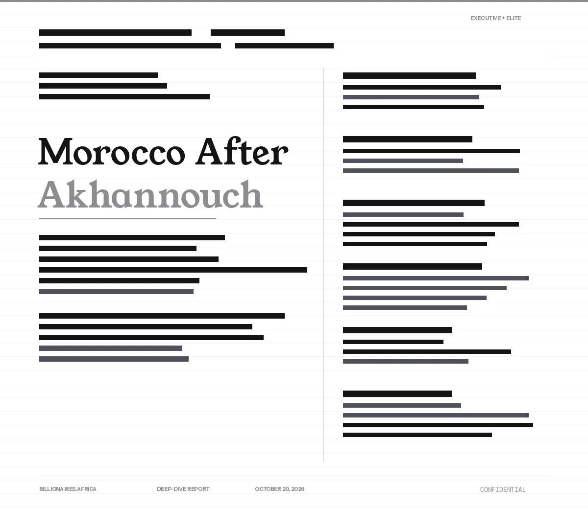 Morocco's Economic Landscape Post-Akhannouch: Insights on Business Directions