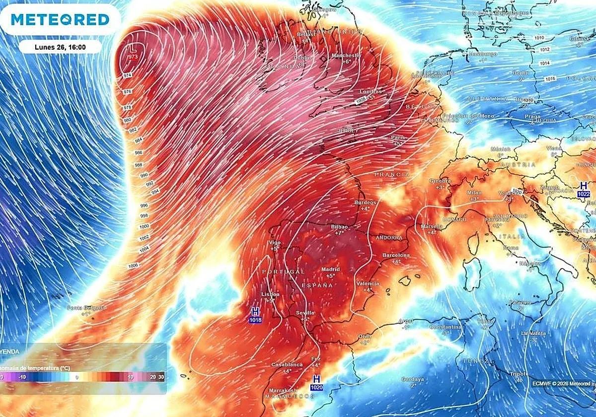 Subtropical Air from Morocco to Bring Unseasonably Warm Temperatures to Extremadura and Andalusia
