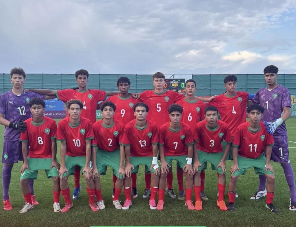 Morocco's U15 Team Triumphs Against the Philippines with a 2-0 Victory