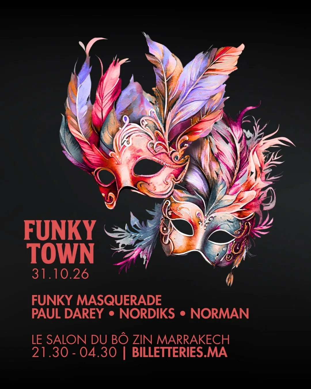 Funky Masquerade: A Spectacular Halloween Night in Marrakech at Bô Zin