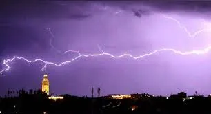 Spectacular Lightning Illuminates Marrakech's Sky Amid Thunderstorms