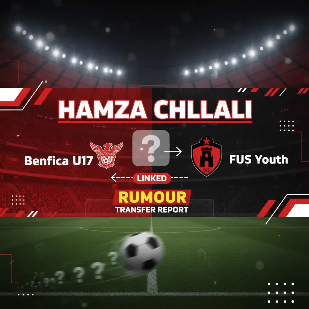 Benfica U17 Targets Rising Star Hamza Chllali from FUS Rabat in Free Transfer Deal
