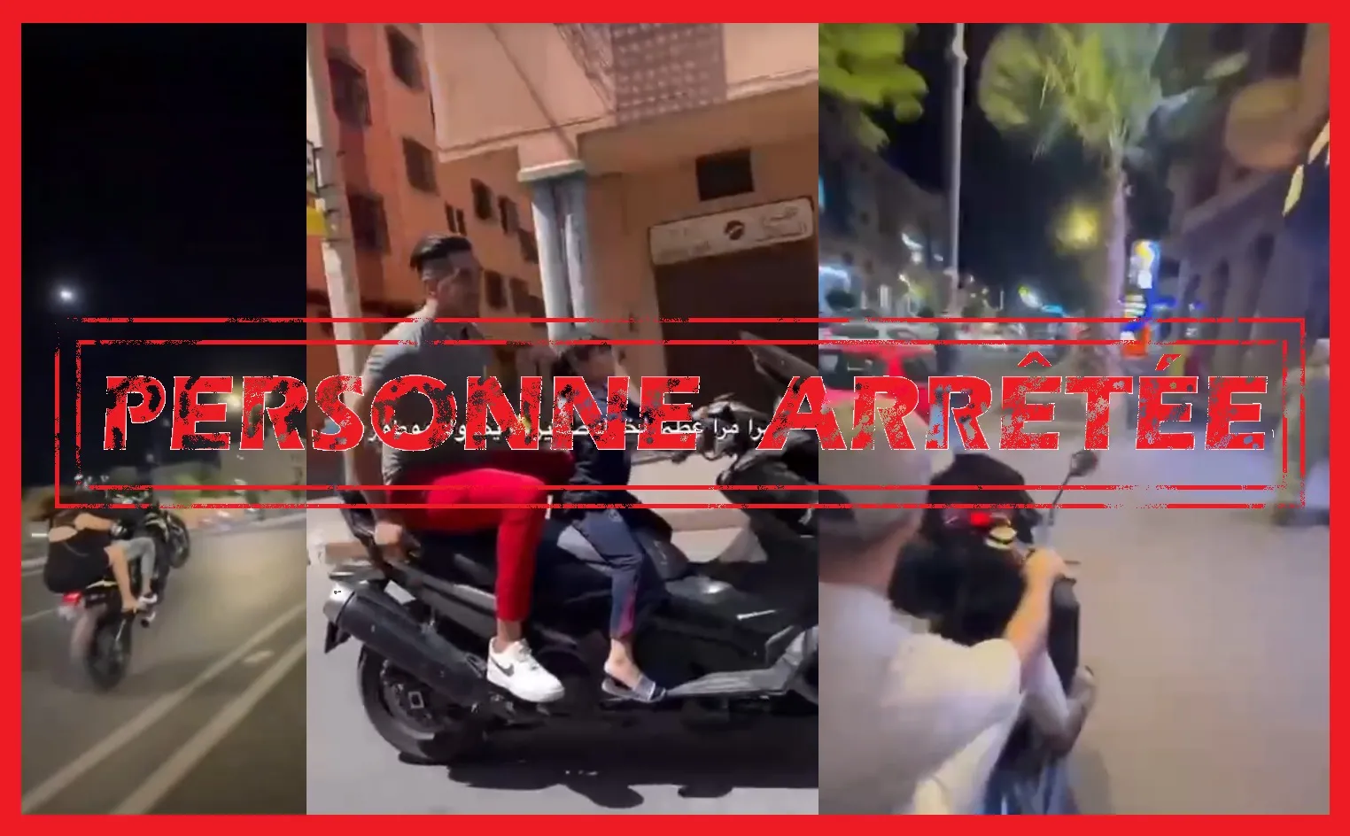 Marrakech Police Arrests Man for Endangering Child While Performing Stunts on Motorcycle