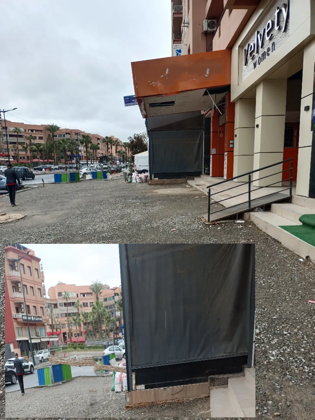 Unjustified Tolerance: Encroachment on Sidewalks Impedes Renovation Work on Allal El Fassi Street in Marrakech