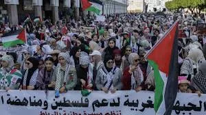 Pro-Palestine Rally in Morocco Features Controversial Israeli Settler Image