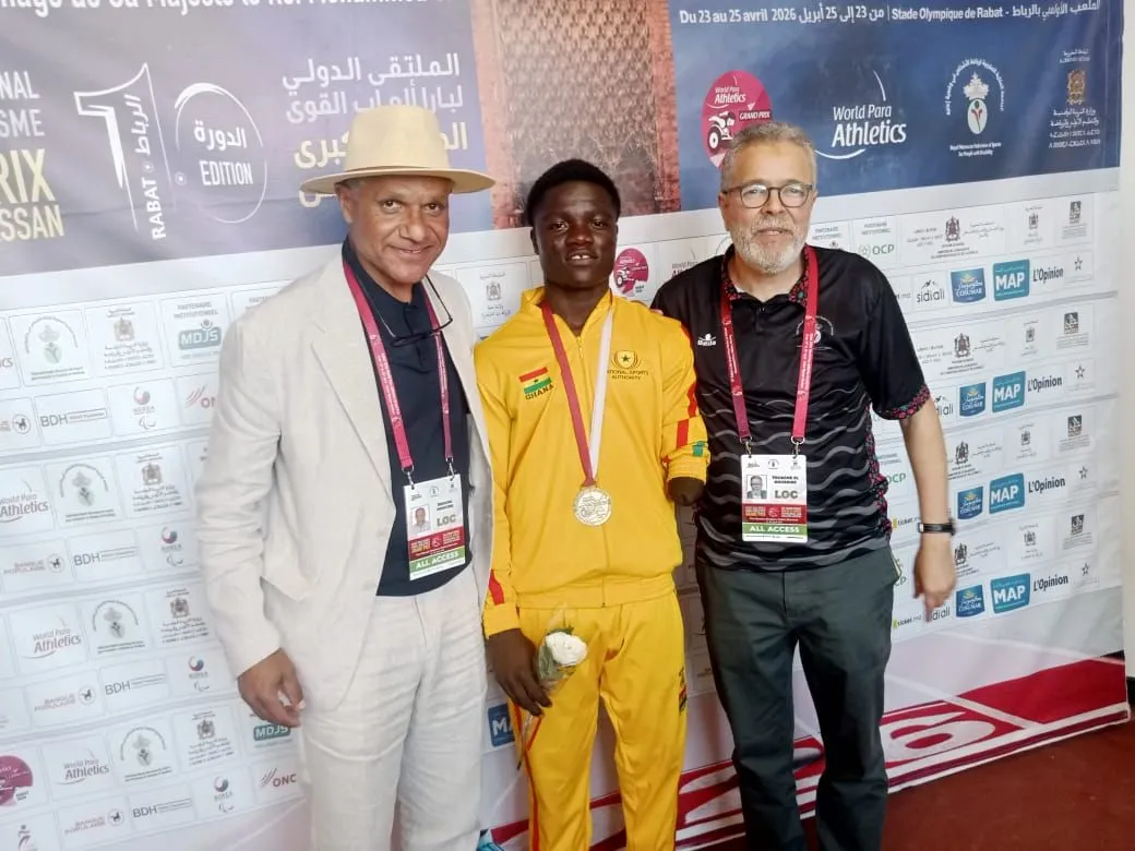Hayford Addai Shines Bright at the 2026 Rabat Grand Prix, Securing His Second Gold Medal