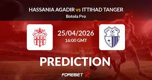 HUS Agadir vs Ittihad Tanger: Predictions, Odds, and Statistics for April 25, 2026