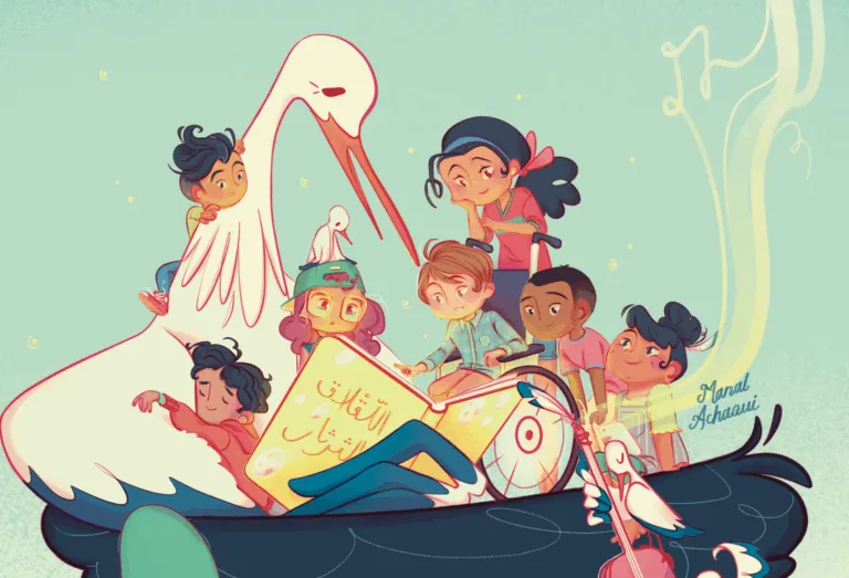 Empowering Children Through Illustrated Stories: CNDH's Initiative for Digital Safety at Rabat Book Fair