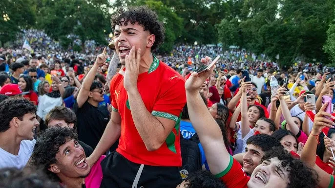 Celebratory Scenes Erupt at Boston Stadium Following Morocco's Victory Over Scotland in FIFA World Cup 2026
